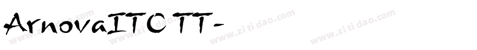 ArnovaITC TT字体转换